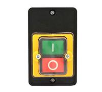 Interruptor de botón, botón de interruptor de máquina a prueba de agua, AC220V / 380V 10A Botón de encendido/apagado de encendido y apagado para equipos mecánicos Maquinaria textil