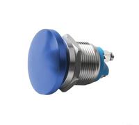 Interruptor de botón compacto de 16 mm, mecanismo de reinicio automático para un funcionamiento fiable (rojo)