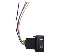 Interruptor de botón de 4 polos, 12 V, con luces indicadoras de fondo LED, duradero para lámpara antiniebla, barra de luces LED DRL, FJ Cruiser Serie 120 Serie 100