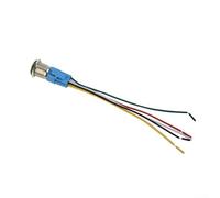 Interruptor de botón de acero inoxidable de 16 mm con indicador de anillo LED de 12 V CC, cierre automático, IP65, resistente al agua y al polvo, uso del panel (verde)