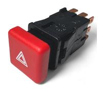 Interruptor de botón de advertencia de luces de emergencia compatible para Jumper Ducato Boxer (1994-2002) 1300456808 6552CX