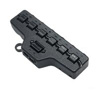 Interruptor de botón de bloqueo automático, 1 entrada, 3 salidas, cuerpo de | Entrada única a tres salidas, mecanismo de autobloqueo, construcción de metal y ABS, tamaño compacto, acabado