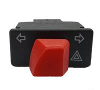 Interruptor de botón de bloqueo automático para GY6 Scooter para 50cc 125cc Señal de giro Starter Motocicleta Manillar Control Negro Unidad ABS