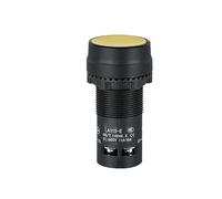 Interruptor de botón de cabeza plana, botón de avance automático, interruptor de botón de parada de emergencia, interruptor de perilla E3(Yellow(withoutLight),1NO1NC)