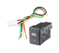 Interruptor de botón de cámara con bloqueo de diferencial delantero y luz LED para coche, compatible con Nissan X-Trail T32 2014-2020 Qhashqai J11 2015(DRL)