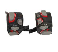 Interruptor de Botón de Control de Manillar Interruptor Universal Para Manillar De Motocicleta, Luz De Advertencia De Faro, Luz De Flash De Giro, Bocina De Señal, 7/8 ''y 22mm(3)