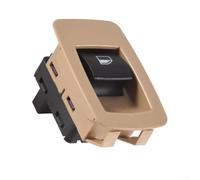 Interruptor de botón de elevación de ventana del pasajero para BMW E90 E91 323i 325i 328i Beige ABS Reemplazo directo OEM 61316945876 Parte delantera derecha del panel de control