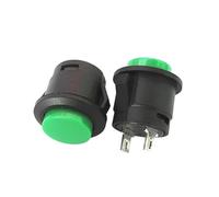 Interruptor de botón de encendido con reinicio automático R13-507, sin bloqueo, 16 mm, 3 A/6 A, 250 V/125 V CA, 10 unidades(K029c039-Green)