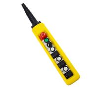 interruptor de botón de grúa A8713 8913 interruptor de control botón elevación polipasto eléctrico 9 bits unidad grúa velocidad única/doble remoto mango impermeable(Double Speed 8913)