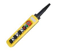 interruptor de botón de grúa Interruptor de control botón elevación polipasto eléctrico A29132/4/6/8 bits, unidad grúa velocidad única/doble, remoto, mango impermeable(9-bit Key,Single Speed 1pcs)