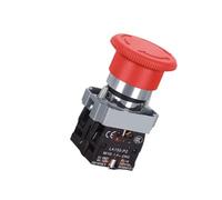 Interruptor de botón de parada de emergencia de 220V, XB2-BS542 de bloqueo giratorio BS442 BS642 BS142, arrancador de energía con llave de 10A for panel eléctrico de 22MM(XB2-BS545)