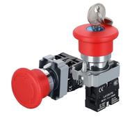 Interruptor de botón de parada de emergencia tipo seta de 22 mm XB2-BS542 BS442 BS642 BS142 10A(XB2-BS545)