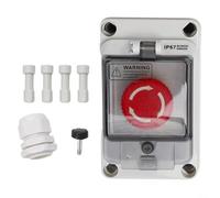 Interruptor de botón de parada en caja ABS impermeable IP67 clasificado para uso en plantas petroquímicas, instalaciones de contaminación ambiental y grandes fábricas (parada)