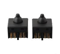 Interruptor de botón de repuesto para amoladora angular de 100 mm, 2 piezas de control de energía de plástico para cortar y reparar máquinas pulidoras