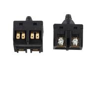 Interruptor de botón de repuesto para amoladora angular de 100 mm - Construcción de plástico y metal, compatible con poli estándar de 100 mm