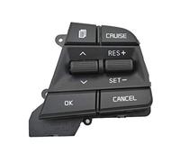 Interruptor de botón de Volante multifunción Control de Crucero Accesorios de Coche/Apto for Hyu.ndai Collar móvil Solaris Elantra 1.6L(Right Switch)