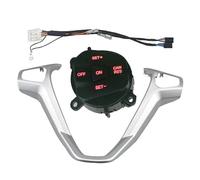 Interruptor de botón del Volante para Fiesta MK7 MK8 Ecosport 2013 2014 2015, Sistema de Control de Crucero (Juego Rojo)