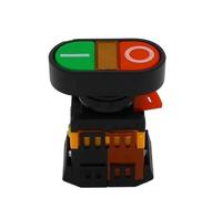 Interruptor De Botón Doble De Reinicio Automático 10A 220V | Interruptor pulsador indicador amarillo
