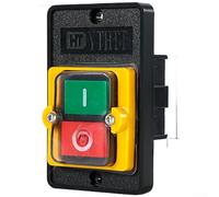 Interruptor de botón impermeable con protección IP65, contacto de cobre y plata, carcasa ignífuga y cabeza de metal, compatible con 50 440 V CA (A)