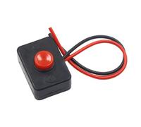 Interruptor de botón impermeable for coche pequeño, cable de circuito, altavoz eléctrico, mini línea redonda con forma de barco(Army green)