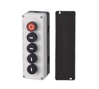 Interruptor de botón impermeable Ip65 Caja de control de alimentación Estación de arranque de parada Agujero de 22 mm para taller industrial Construcción Sitio de trabajo ABS Recinto con sello de goma