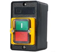 Interruptor de botón impermeable Ip65 con contactos plateados para sistemas de 220 V 380 V Estación de control industrial negra de cabeza de metal ignífugo (B)