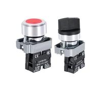 Interruptor de botón impermeable Start Stop Emergency BA31 BA42 BD21 BD33 | Interruptor de botón impermeable IP65 10A con momentáneo y bloqueo y múltiples tipos de contacto.(BA61(Blue 1NO))