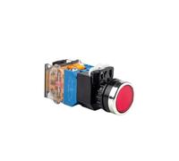 Interruptor de botón LA38-11D/11DS de 22mm con luz LED, autobloqueo/enganche/reinicio automático/momentáneo 12V 24V 36V 48V 110V 220V 380V(R,SELF-RESET_6V)