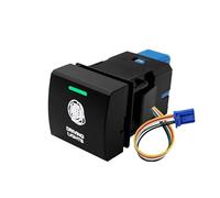 Interruptor de botón, luz verde y blanca, luz antiniebla, bocina fija para garaje, tipo momentáneo, apto para Toyota para Camry Interruptor Basculante Botonera Elevalunas(DRIVING LIGHTS)