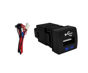 Interruptor de botón, luz verde y blanca, luz antiniebla, bocina fija para garaje, tipo momentáneo, apto para Toyota para Camry(USB)
