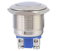 INTERRUPTOR DE BOTÓN MOMENTÁNEO DE METAL RESET AUTOMÁTICO CABEZA REDONDA 2 PINES PARA CONTROL DE CIRCUITO IP65