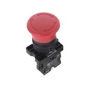 Interruptor de botón pulsador de seta de parada de emergencia de 22mm ZB2-BE102C NC rojo XB2-ES542 XB2-ES442 interruptor de arranque eléctrico de Control 600V 10A(NC)
