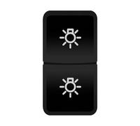Interruptor de botón pulsador doble para luz, interruptor de coche compatible con Toyota Landcruiser, Prado, RAV4, Tacoma Interruptor Basculante Botonera Elevalunas(Interior light)