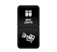 Interruptor de botón pulsador doble para luz, interruptor de coche compatible con Toyota Landcruiser, Prado, RAV4, Tacoma Interruptor Basculante Botonera Elevalunas(Spot off road)