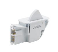 Interruptor De Botón Pulsador For Puerta De Refrigerador, Pieza De Repuesto For Frigorífico, Cocina, CA 0,75a, 1,5a, 250V, Color Blanco, Pequeño Y Ligero