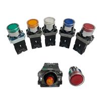 Interruptor de botón XB2 de 22 mm XB2-BW3361C 24 V/AC220 V/AC380 V(Yellow-NO,24V)