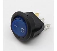 Interruptor de brazo de bote, Interruptor basculante SPST ON/OFF de 3 pines, luz LED for coche, barco, CA 220-240 V, paquete de 4, multicolor(Blue)