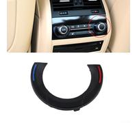 Interruptor de CA trasero derecho anillo decorativo cubierta trasera 61319290753 para BMW 5 6 7 Series para X5 para X6 compatible F01 F02 F04 F06 F10 F11 F18 F15 F16 Reemplazo directo de una sola