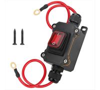 Interruptor de cable en línea impermeable, interruptor de palanca de encendido y apagado DPST de 12-24 V CC