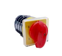 Interruptor de cambio giratorio multipaso 5 posiciones tres polos 20A Selector circuito de control principal contacto plateado T-16EXF64D-3