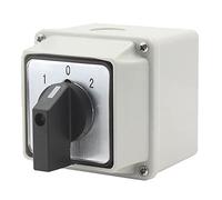 Interruptor de cambio universal, LW26-25/2 25A 220V 3 Posición Interruptor de cambio impermeable con caja de control IP65 Recinto robusto Rotario 16 Terminales de tornillo