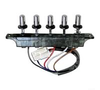 Interruptor de campana extractora, pieza de repuesto de 5 botones para campana extractora de cocina, interruptor selector de botón de metal CA 250 V 4 A 130 mm de longitud (11)