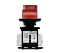 Interruptor de carga eléctrico VCD01C (V01C+KCD1PZC) de 20 A y 3 polos, cuerpo V01C y panel KCD1PZC, interruptor seccionador, riel DIN.