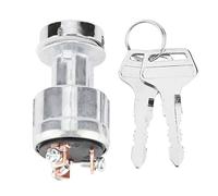 Interruptor de cilindro de arranque de encendido, arranque de interruptor de encendido con 2 llaves para 12V/24V Coche Moto Barco Interruptor de bloqueo de inicio Universal