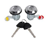 Interruptor de Cilindro de Cerradura de Puerta, Metal ABS Cilindro De Cerradura De Puerta Izquierda Derecha Con 2 Llaves, Reemplazo YE05506A Para MITSUBISHI L200 2001-2005
