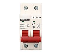 Interruptor de circuito 2P, protector de disyuntor de batería de extinción de arco corto de 500 V para sistema de energía de barco, sistema solar fotovoltaico (50 A)