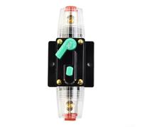 Interruptor de circuito automotriz de 12 V 24 V CC, reinicio de fusibles de 10 a 100 amperios, impermeable, botón de reinicio manual, protección contra sobrecorriente para sistemas de audio de coche
