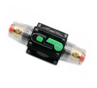 Interruptor de circuito CC de 10 A-100 A, 12 V-24 V, soporte de fusibles reajustable impermeable, para sistemas de audio de coche, barco, con botón de reinicio manual (30 A)