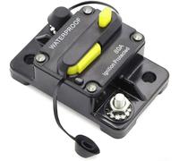 Interruptor de circuito CC impermeable con reinicio manual, portafusibles de alto amperio para automoción, marino, RV, camión, autobús, barco, vehículos todoterreno, sistemas eléctricos de 12-48 V (80