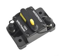 Interruptor de circuito CC impermeable con reinicio manual, soporte de fusibles de alto amperio para automoción, marino, RV, camión, autobús, barco, vehículos todoterreno, sistemas eléctricos de 12-48